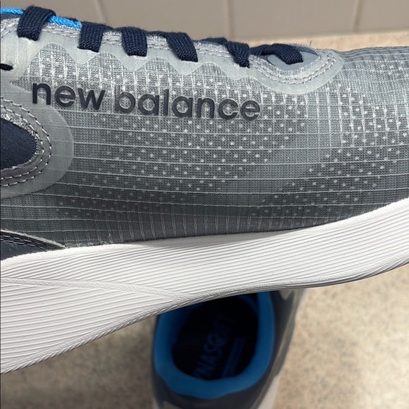 New Balance Gray and Blue Athletic Shoes with Breathable Mesh main image 10